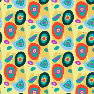 多彩几何图案背景