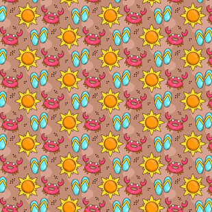 多彩花卉图案纹理背景