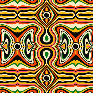 多彩几何抽象图案纹理