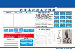 起重吊装施工公示牌