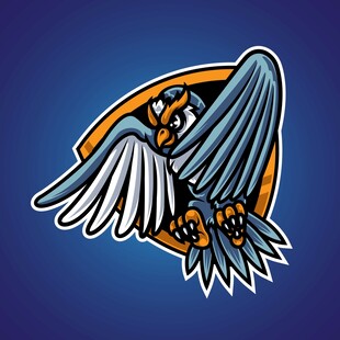 展翅雄鹰标志图案