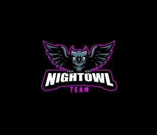 夜猫头鹰电竞标志设计