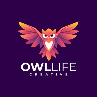 猫头鹰创意标志设计