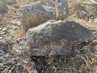 野外巨石尽显自然风貌