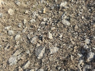 碎石地面特写