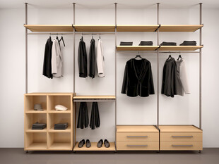 现代简约风格木质衣柜展示