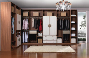 现代豪华步入式衣帽间