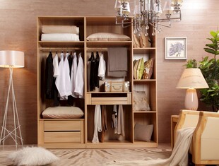 现代简约风格木质衣柜展示