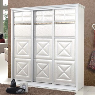 简约白色推拉门衣柜