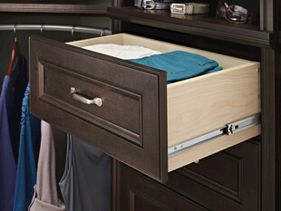 实木衣柜抽屉展示