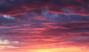 绚丽晚霞天空美景