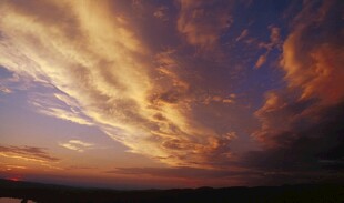 绚丽晚霞天空美景