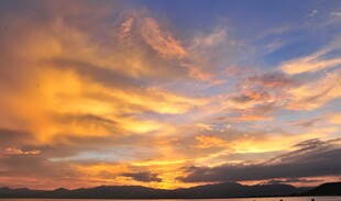 绚丽晚霞天空美景