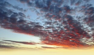 绚丽晚霞天空美景