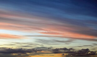 绚丽多彩的天空晚霞美景