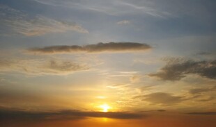 夕阳西下天空美景