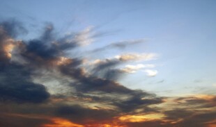 绚丽晚霞天空美景