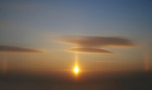 日落时分的美丽天际线