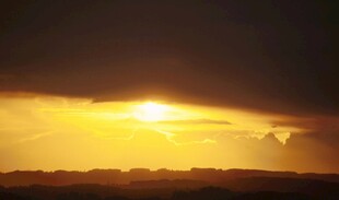 壮丽夕阳天空美景