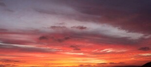 绚丽晚霞天空美景