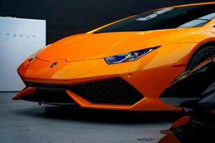 橙色炫酷兰博基尼超跑