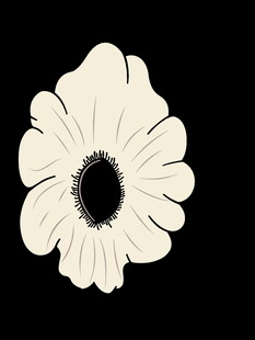 白色花朵图案设计素材