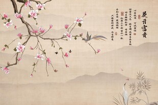 花开富贵背景墙