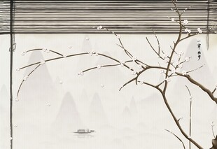 一帘幽梦背景墙