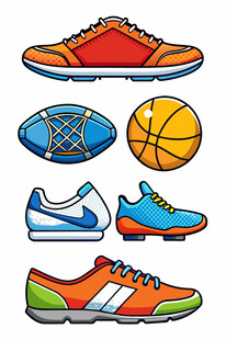 多彩运动装备展示