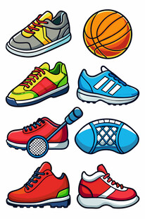 多样运动装备集合