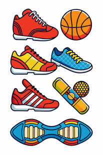 多彩运动装备展示