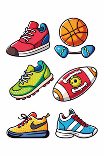 多彩运动装备集合