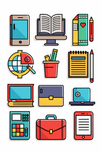 多样办公学习用品集合