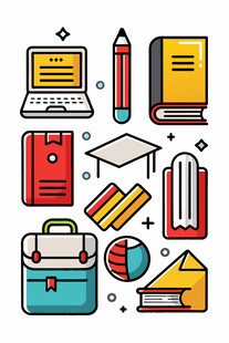 教育学习相关图标集合