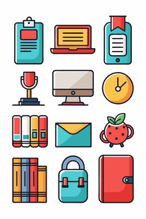 办公用品与学习用品集合