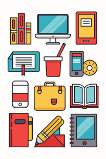 多样学习办公物品集合