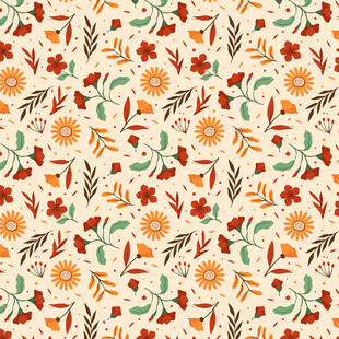 复古风花卉图案背景