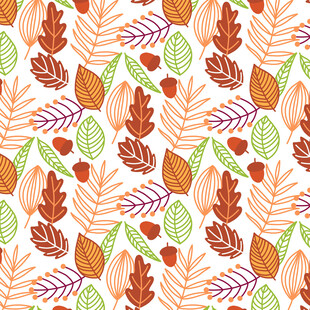 秋季树叶图案背景