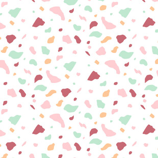 多彩心形几何图案背景