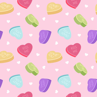可爱糖果图案背景