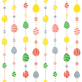 彩色圣诞球垂挂图案背景