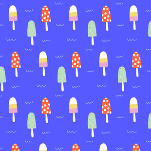 多彩蘑菇图案背景