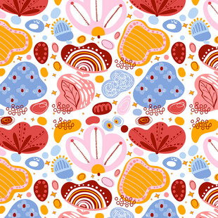 日式和风图案无缝背景图