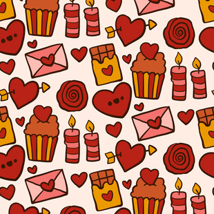 情人节主题可爱图案元素