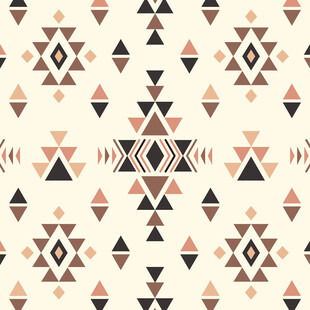 几何图案民族风无缝背景