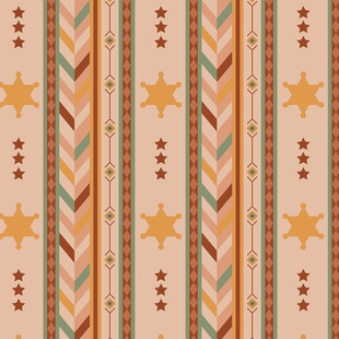 复古条纹星星图案背景