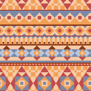 民族风几何图案纹理设计