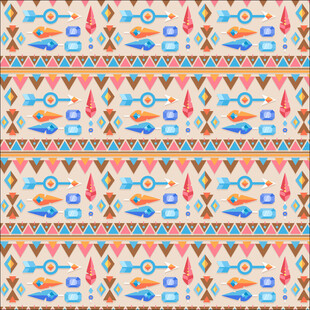 民族风几何图案纹理背景