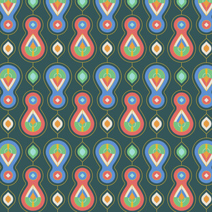 多彩几何图案无缝背景