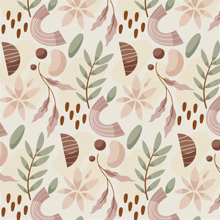花卉植物图案背景纹理